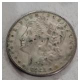 1921 D Silver dollar extra fine