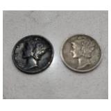 vintage United States Mercury Dime (also known as