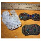 Two jeweled vintage brooches