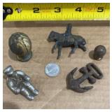 Pair perennials, and metal toys