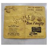 vintage 1959 promotional savings folder for