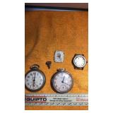 Pair of West clock pocket ben watches, Irvin