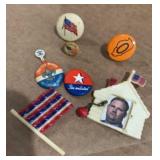 Set of patriotic shirt pins