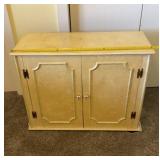 Antique solid wood vinyl record cabinet