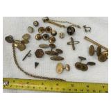 vintage tie tax, cuff links and other