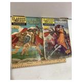 Classic illustrated vintage comic books