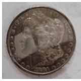 1881 Morgan Silver Dollar