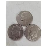 1 1971 2 2972 dollar coin 3 in total