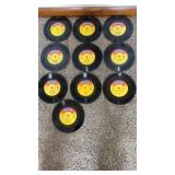 Assorted 45 Disney vinyl records