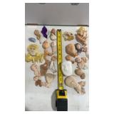 Vintage handmade, doll, heads and accessories