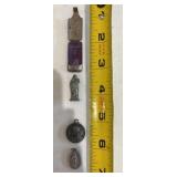 Old vintage Catholic charms and pocket saint