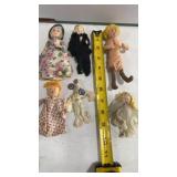 Collection of handmade vintage dolls