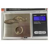 Sterling ring and earrings