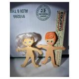 vintage collectibles are 1969 Flatsy Dolls