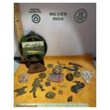 Vintage military, and political collectibles