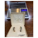 925 china sterling silver huggie hoop earrings