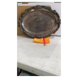 vintage antique silver plate tray is a Reed &
