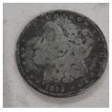 1892 Morgan Silver Dollar