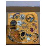 Vintage jewelry and barrettes