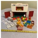 vintage Fisher-Price Play Family Farm set,