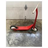 vintage radio flyer metal red kick scooter