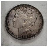 1886 O Morgan Silver dollar