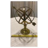 vintage brass armillary sphere.