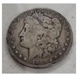 1885 S Morgan Silver dollar