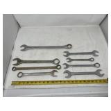 assorted hand tools, specifically combination and