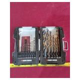 Black & Decker drill bit set in case all there.