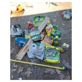 Seed starting jiffy mix, Weed B Gone and all on