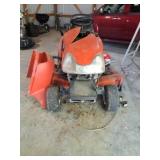 Kubota riding lawn mower, does not run and hood