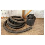 Irrigation hose and planter boxes , plastic