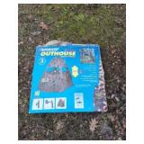 Used with box outhouse ground blind