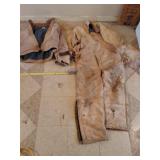Carhartt bibs and coats with stains size 40