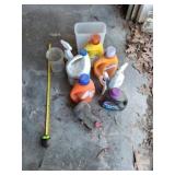 Tide, bleach and flashlight