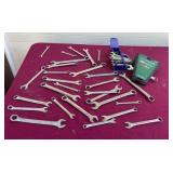 Wrenches, standard and metric various brands