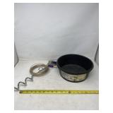 New cable and spiral stake set with food rubber