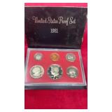 United States 1981 proof set