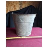Galvanized bucket.