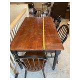 Kmart dining room table measures 35 x 59 with