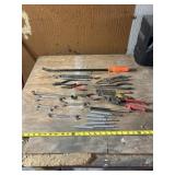 hand tools, including various wrenches, pliers,