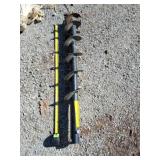 Steel earth auger bit