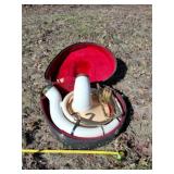 Conn 36k fiberglass Sousaphone tuba in case.