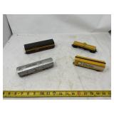vintage model train cars, likely HO scale