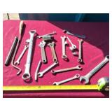 Centech wrench and all tools on table.