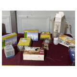 All light bulbs on table.