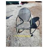 Metal rocking chair
