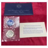 1972 Eisenhower uncirculated silver dollar 40%