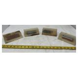 Bachmann N scale model train cars, which are